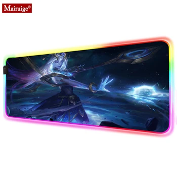 

League of Legends Cosmic Lux Splash RGB Mouse Pad Gamer Accessories Large LED MousePad XL Gaming Desk Mats Mouse Mat Best Seller