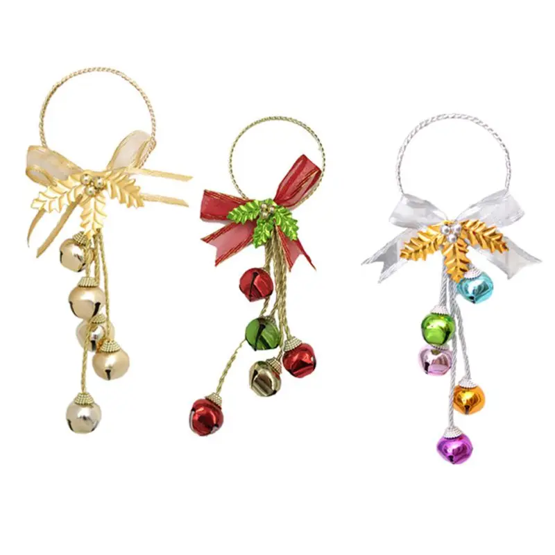 

Christmas Ornament Pendant Jingle Bell Door Hanging Decoration Christmas Tree Colorful Bells Decor New