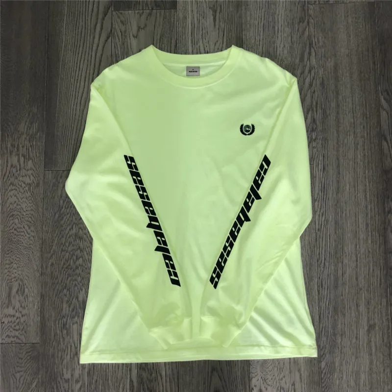 2 Розовый Calabasas сезон 6 футболка для мужчин и женщин с длинным рукавом 1:1 Высокое качество Повседневная Уличная Calabasas сезон 6 футболка - Цвет: 2