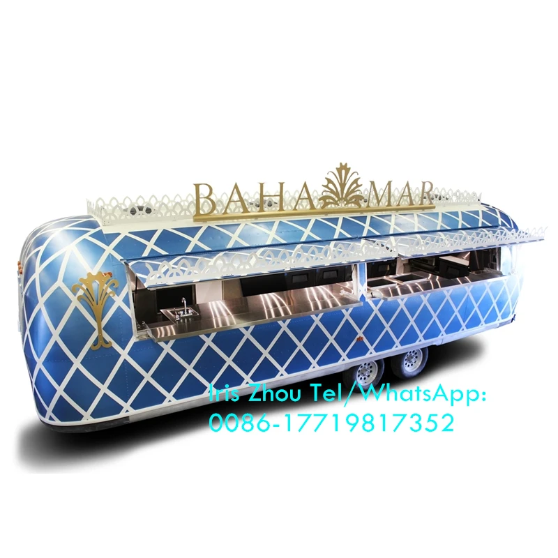 Airstream Мобильная Кухонная Тележка пищевой трейлер киоск | Бытовая техника