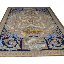 french aubusson rugs French Vintage Living Room Rectangle Ethnic Style