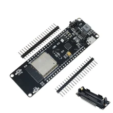 

For ESP-32S ESP8266 WeMos ESP32 WiFi Wireless Bluetooth Development Board CP2102 CP2104 Module With 18650 Lithium Battery Shield