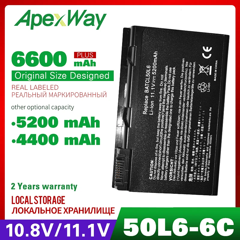 

ApexWay 6cells 11.1V laptop battery for Acer BATBL50L6 BATBL50L4 BT.00804.012 BATCL50L6 for TravelMate 2492 2493 4200 4202 4280