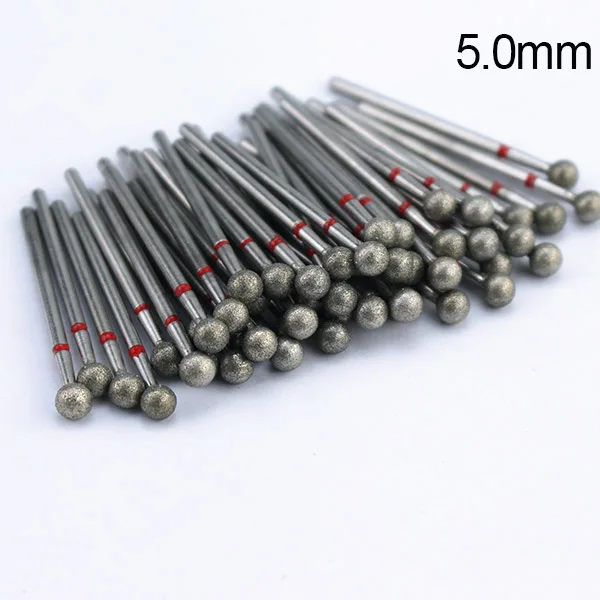 50pcs Diamond Nail Drill Bit for Electric Manicure Machine Accessories Nail Art Tools Polish Remover Mills Cutter Nail Files - Цвет: T19-33