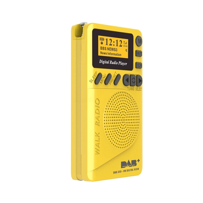 Карманный мини Dab цифровой радио Fm цифровой демодулятор портативный MP3-плеер с ЖК-дисплеем