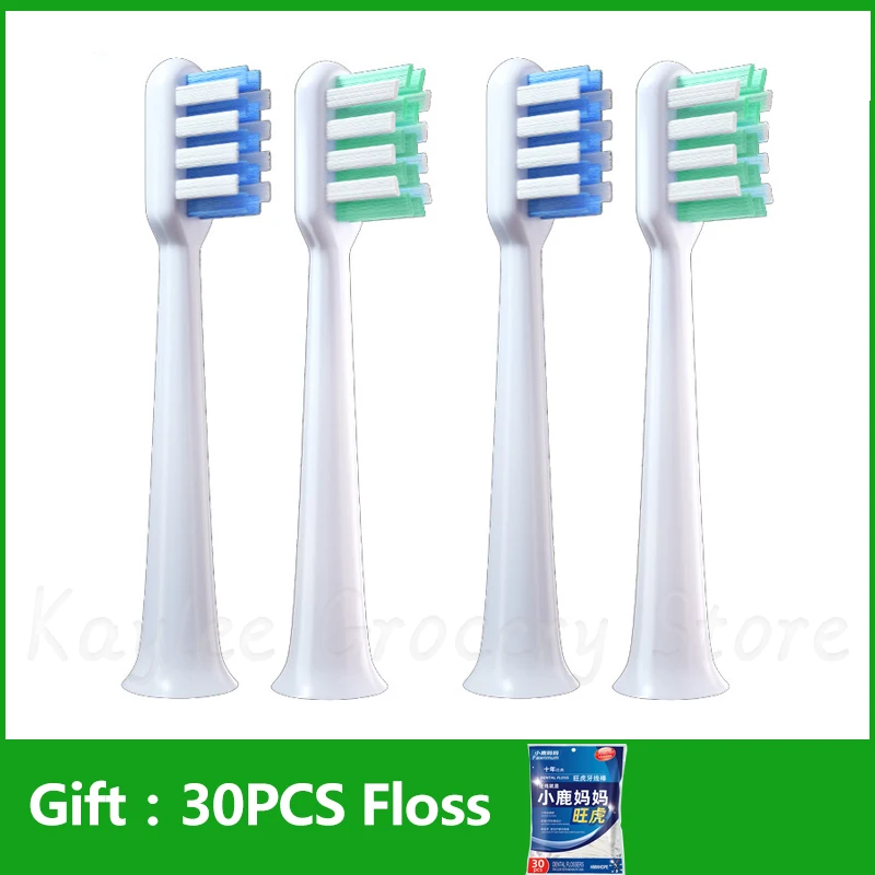 4/8PCS/Set DR. BEI Clean Suitable Brush Head For C1 Oral Care Teeth Toothbrush Floss Action Brush Heads Installation Hair Brush pet toothbrush dog toothbrushes dog teeth cleaning soft hair brush for dogs oral care toothbrushes 360 degrees dogs toothbrush