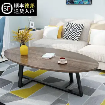 

Custom Nordic Coffee Table Simple Home Creative Living Room Small Apartment Iron Round Small Coffee Table Table Sofa Light Luxur