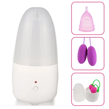

steam sterilizer menstrual cup sterilizer kill 99.9% of harmful germ for lady cup made of medical grade silicone Electric Steam