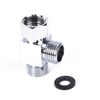 

G1/2inch 3-Way Shower Diverter Valve Head Adapter For Arm Mounted T-Adapter Universal Assembly Home Improvement