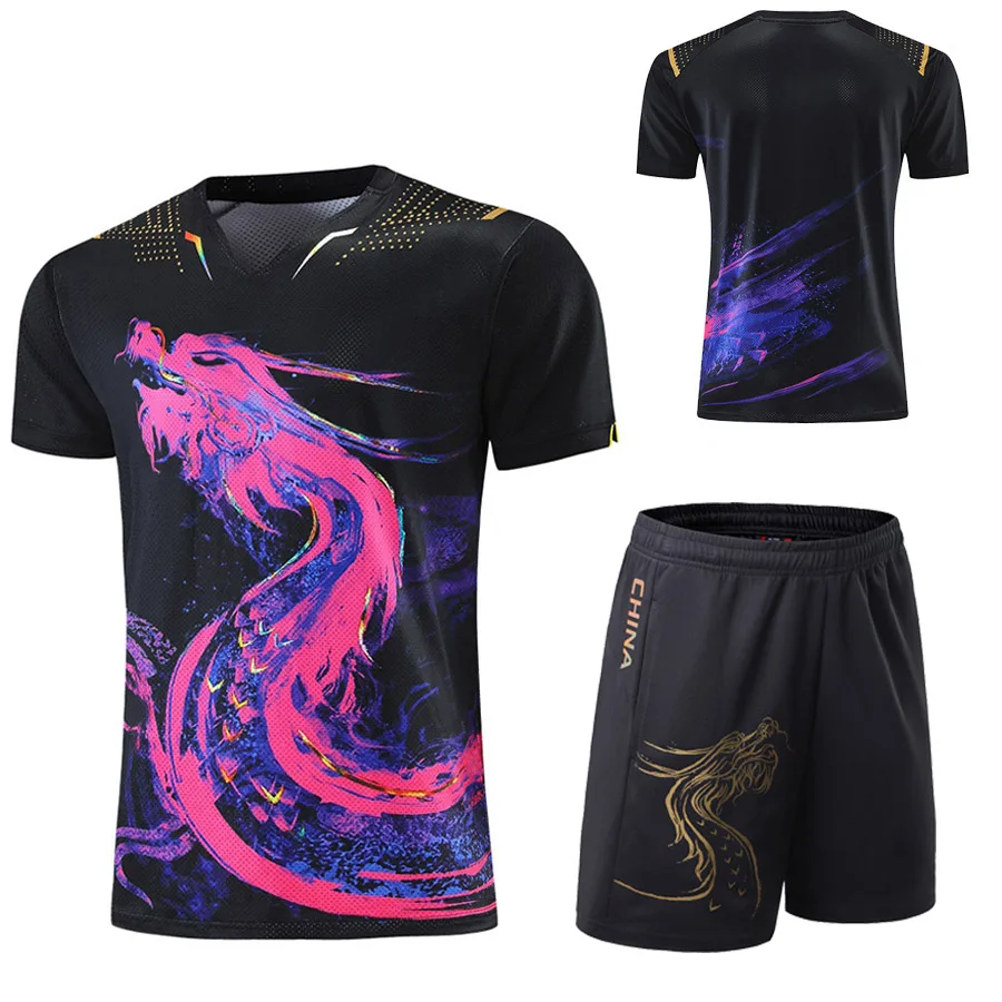 Table Tennis Shirt Text China table tennis suit Jerseys Men Women Child Chinese team Table tennis clothes