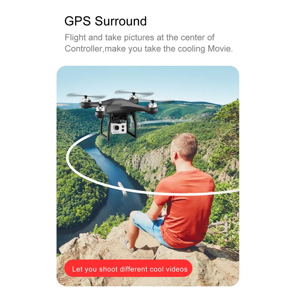 S2 RC gps Дрон антенна 5G WiFi 720P 1080P HD камера с ESC Профессиональный широкоугольный приложение управление Дрон возврат одной кнопки