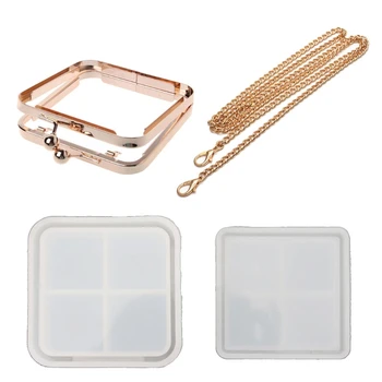 

DIY Clear Dynamic Liquid Square Quicksand Bag Silicone Mold Resin Casting Craft