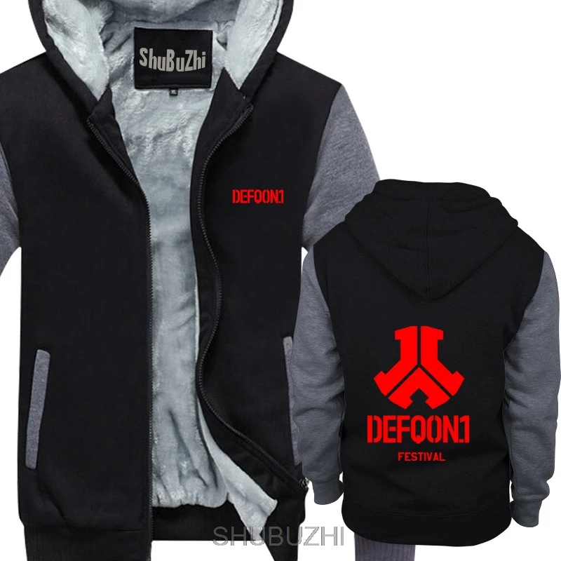 Мужские толстые толстовки брендовые зимние defqon 1 дизайнерские забавные hardstyle уличные хип хоп Теплые плотные толстовки евро размер sbz4604