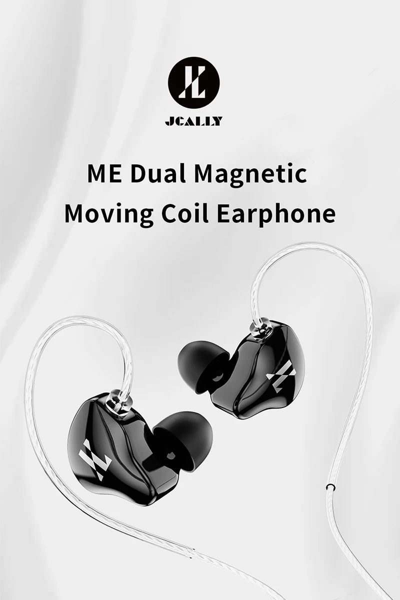 JCALLY ME Dual Magnetic Dynamic Drive In Ear Earphone description image