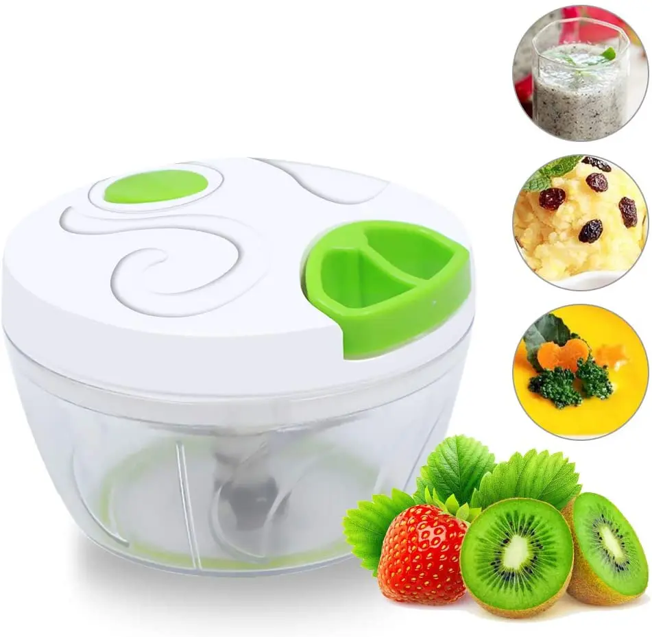 Manual Food Chopper, Compact & Powerful Hand-Held Vegetable