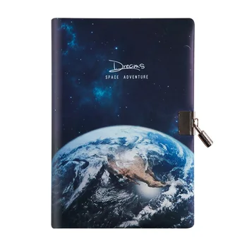 

A5 Back To School Travel Journal Agenda Planner With Lock Key Students Handcraft Virgin Wood Pulp Chic Diary Notebook Stationery