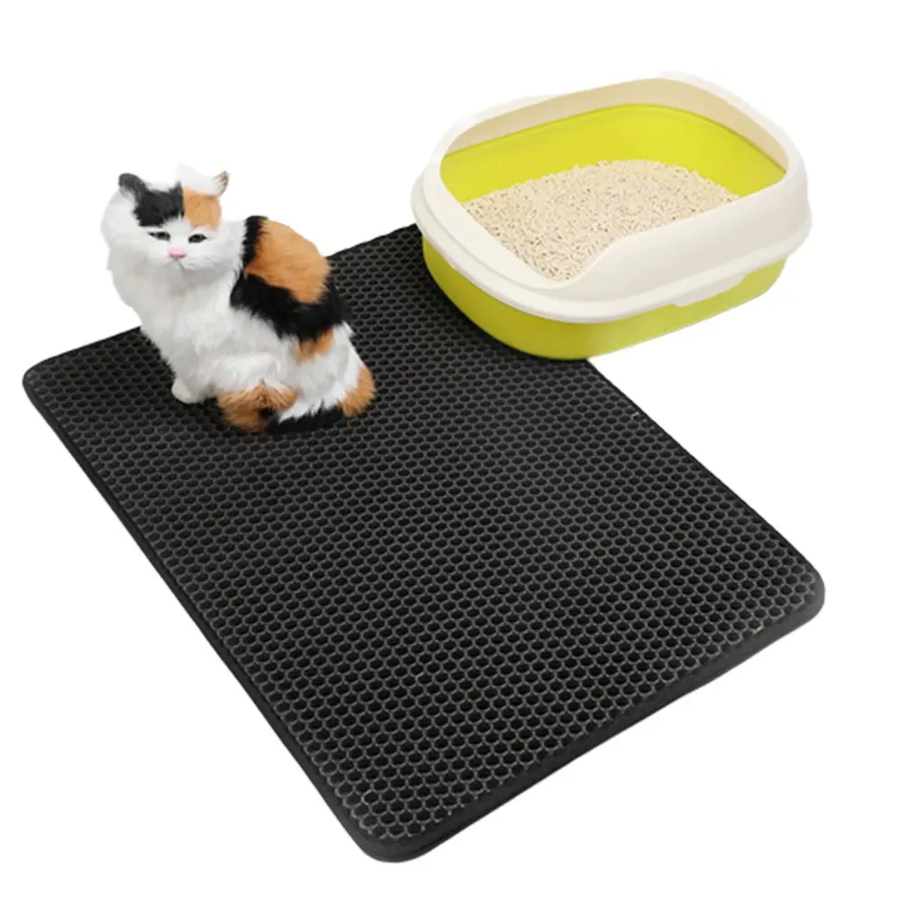 Splash Reusable Cat Sand Box Waterproof Potty Pet Toilet Universal Products Eva Double Litter Mat | Дом и сад