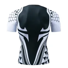 Стильный костюм Мстителей Quantum, быстросохнущие спортивные трико для бега с коротким рукавом 060