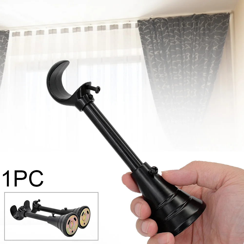 

Window Decor Adjustable Hardware Accessories Practical Open Hanging Curtain Rod Bracket Support Iron Pole Holder Heavy Duty
