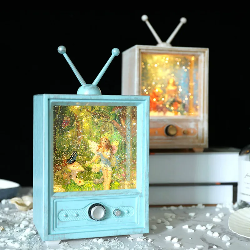 Заводная Музыкальная шкатулка DIY механизм движения Рождественский снежный шар
