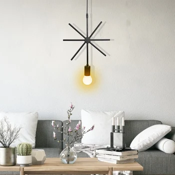 

Warm White Chandelier Industrial Iron Chandelier Vintage Loft E27 LED Light for Kitchen Living Room Bedroom Hallway Dining Room