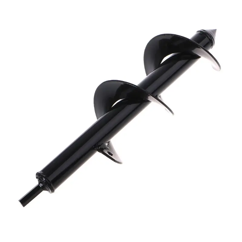 OOTDTY 1pc Black Home Yard Garden Digging Holes Drill Bit Flower Plant Farm Planting Auger Digger Twist Spiral Bit Tools