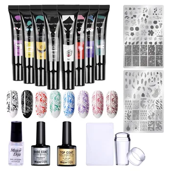 

Nail Stamping Gel Stamper Transfer Printing Template Manicure Stamping Set