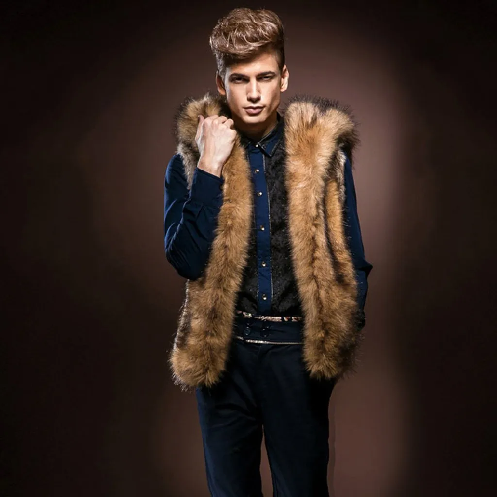 Chalecos para hombre, зимний жилет, мужской, теплый, толстый, пальто, куртка, искусственный мех, верхняя одежда, жилет, пальто, gilet homme erkek yelek abrigos