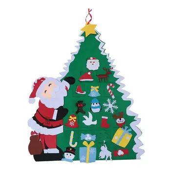 

1Pc Felt Christmas Tree Wall Decor Kids Gift Santa Claus Christmas Tree Ornament