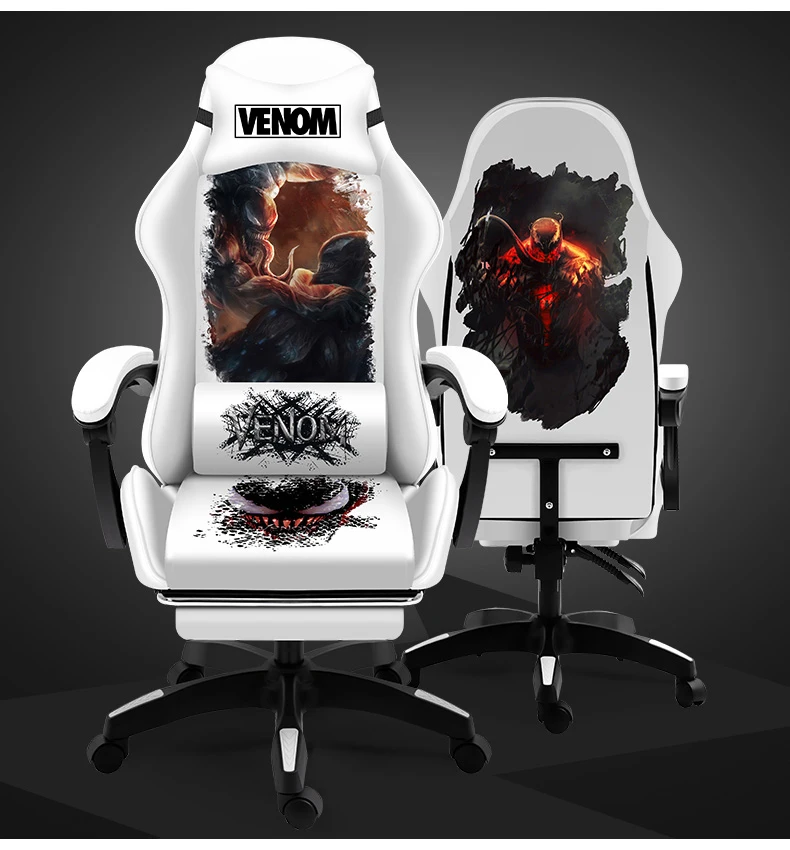 Description Picture 2 of itemBlack Cool Gaming Chair Boys Game Competitive Rotating Chair Home Liftable Computer Chair Comfortable Soft Anchor Live Chair