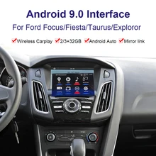 Interface de navigation GPS et vidéo pour Ford Focus/Fiesta/Taurus/explore, système Android, lecteur multimédia, Youtube, Carplay