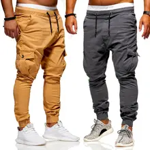 Новые мужские брюки хип джоггеры модные комбинезоны брюки повседневные Карманы камуфляж мужские тренировочные брюки