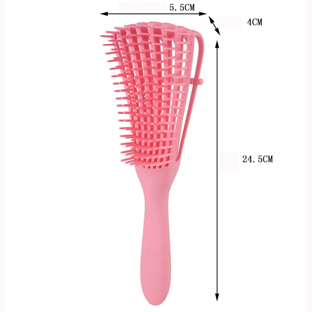 New Scalp Massage Comb Hair Brush Women Detangle Hairbrush Anti-tie Knot Comb CombRelease Head Physician Steel Ball Comb