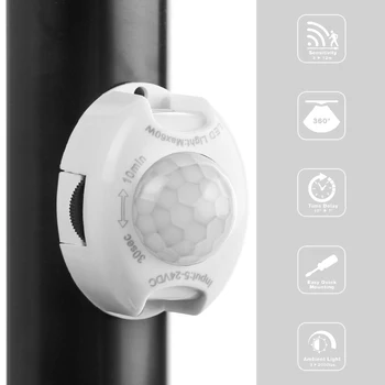 

Motion Sensor Light Switch DC 5V-24V PIR Movement Detector Intelligent Automatic Switch ON OFF for LED Light