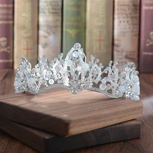 Hg714 Европа и Америка Лес Королева Корона Белый Искусственный бриллиант пресноводный жемчуг головной убор невесты корона COS фото