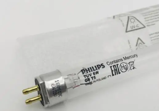 PH TUV 6W G6T5 자외선 UV-C 램프, TUV6W G6 T5 튜브