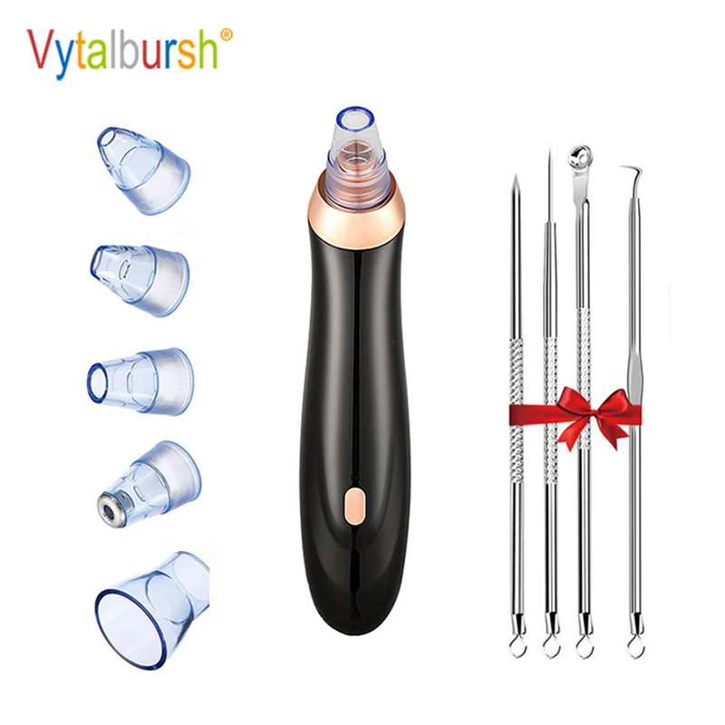 

Vytalbrush Blackhead Remover Skin Care Pore Vacuum Acne Pimple Removal Vacuum Suction Tool Dermabrasion Machine Dropshipping