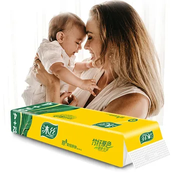 

16pcs Roll Paper Tissue Paper Roll 4 Layer Thickened Household Paper Napkin For Essentials of life Household Paper Towels