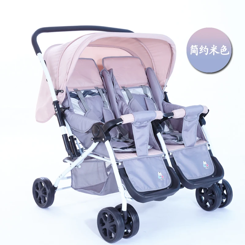 Двойная Складная коляска Twins с откидной ручкой подходит для детей|pushchair travel