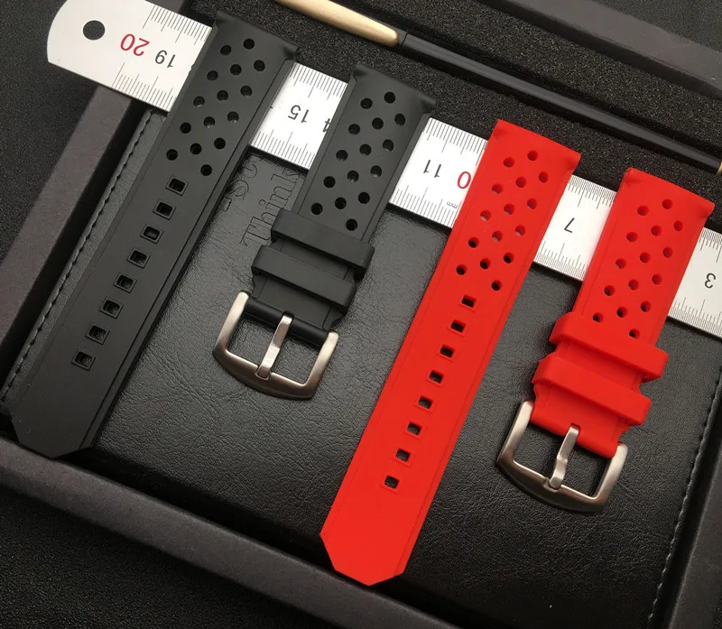 

22mm 24mm nature Silicone rubber Watch Band for TAG strap for Heuer WAZ2113 Belts Bracelets watchband F1 series common using