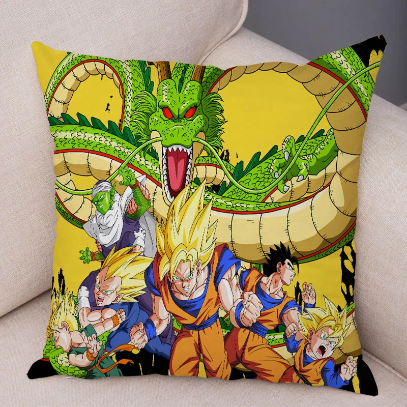 Dragon Ball Z подушка для дивана домашний наволочка с мультяшным рисунком Плюшевые Декор обувь для косплея; аниме сын Goku vegeta Broli наволочка 45x45 см - Цвет: 4