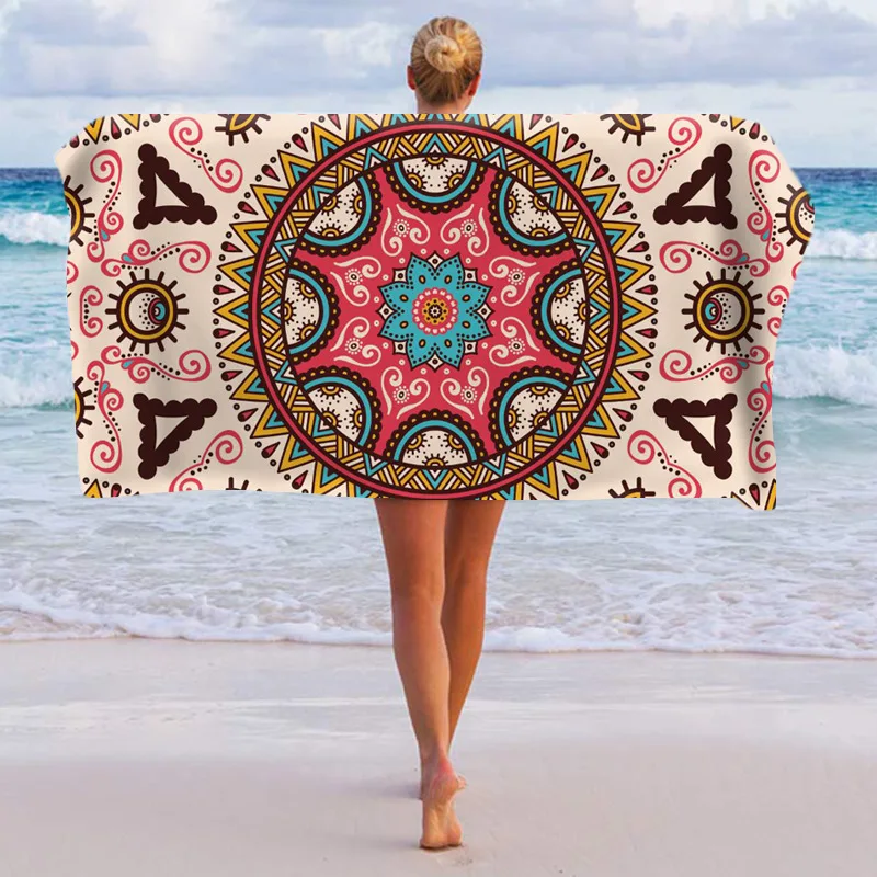Beach towel Quicky-dry Microfiber Bath Towels cushion Swimming in the sea Non-stick sand Double-faced flannel |