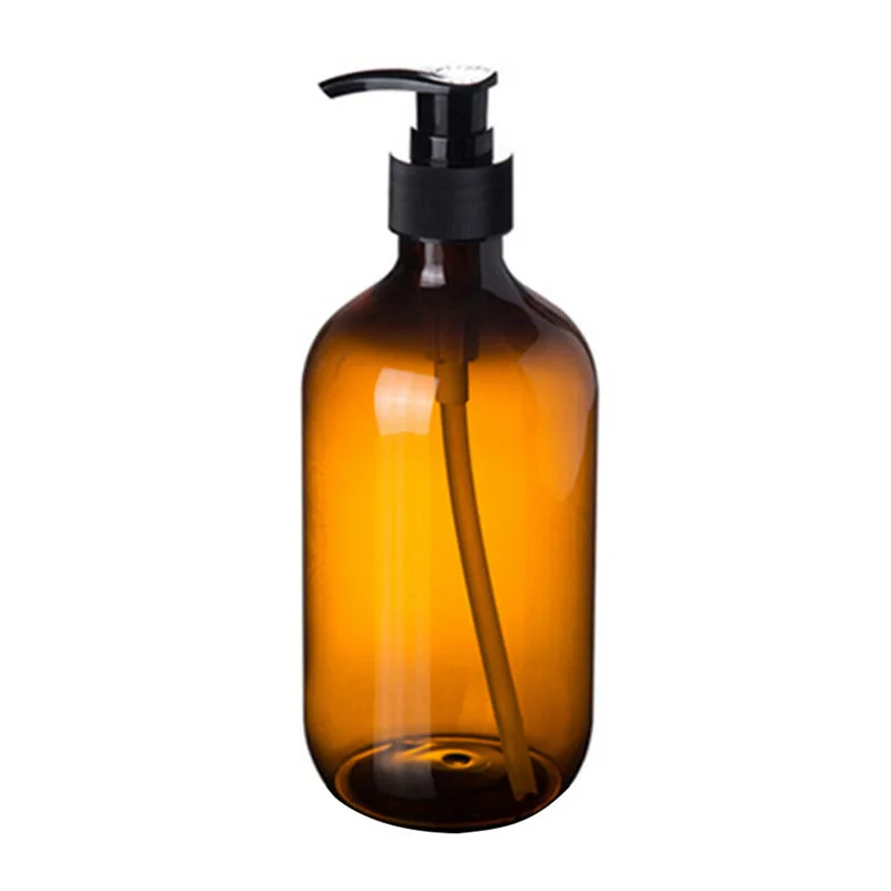 5 шт. 300/500 мл лосьон шампунь дозатор-гель для душа Пустой насос для ванны дезинфицирующее средство для рук разделочная бутылка домашняя ванная комната - Цвет: dark brown