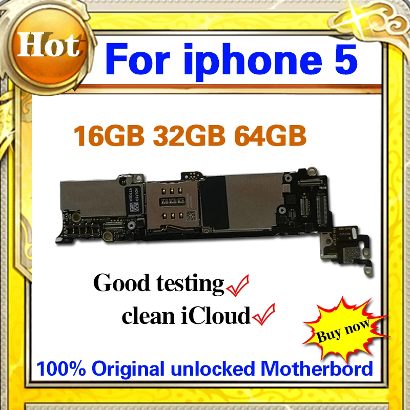 Полностью разблокированная для iphone 5 материнская плата 100% оригинальная