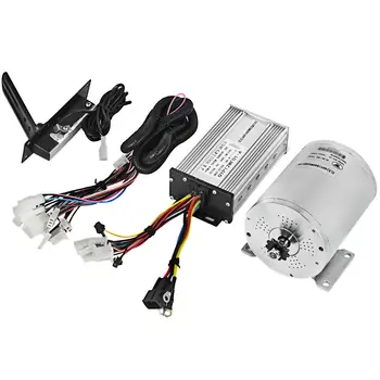 

1800W 48V Electric Brushless DC Motor Kit High Speed Brushless Motor with 38A Speed Controller & Throttle Pedal & Wire Harness