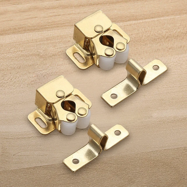 NAIERDI Bag Magnet Cabinet Catches Door Stop Closer Stoppers Damper Buffer For Wardrobe Hardware Furniture Fittings Accessories Gold(2PCS)