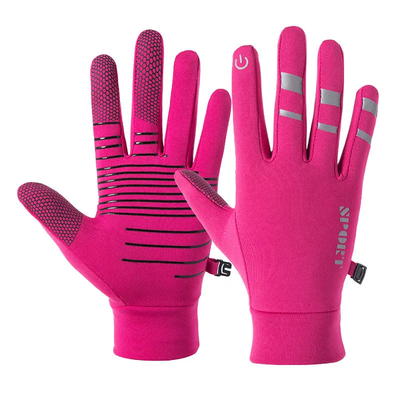 SFIT зимние термальные лыжные перчатки для мужчин, женщин и детей, флисовые перчатки для сноуборда с сенсорным экраном, уличные водонепроницаемые мотоциклетные лыжные перчатки - Цвет: C