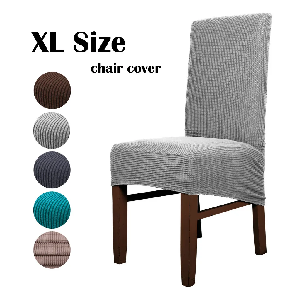 

XL Size Long Back Plaid Chair Cover Modern Minimalism Style Seat Covers Elastic Chair Cover for Hotel Party Banquet