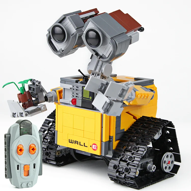Building Blocks Wall E Assemble Electric Remote Control Robot Moveable Rc Rechargeable Legoing Minifigures Kids Educational Toys Blocks Aliexpress