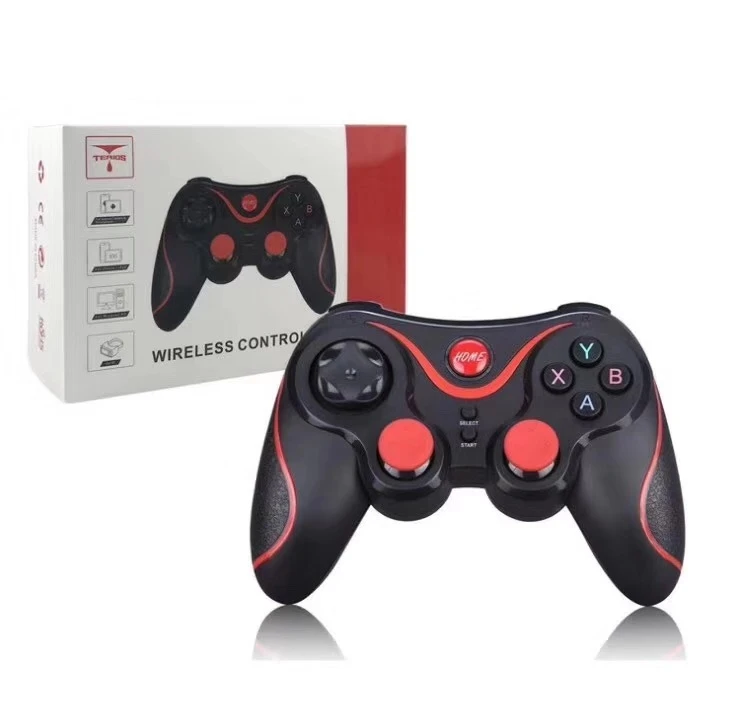 black Vinshle S5 Bluetooth Беспроводная игровая ручка без T3+/C6/C8/S600 - Цвет: black